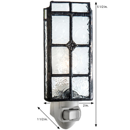 Vintage Clear Stained Glass Night Light | NTL 113