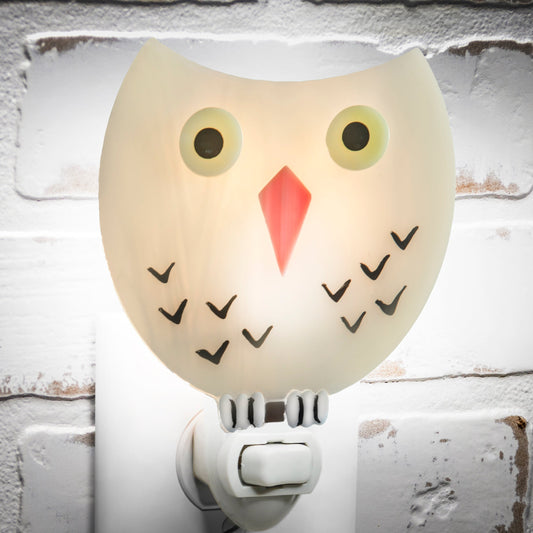 Owl Night Light Fused Glass | NTL 228