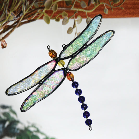 Stained Glass Dragonfly Ornament | Orn 112