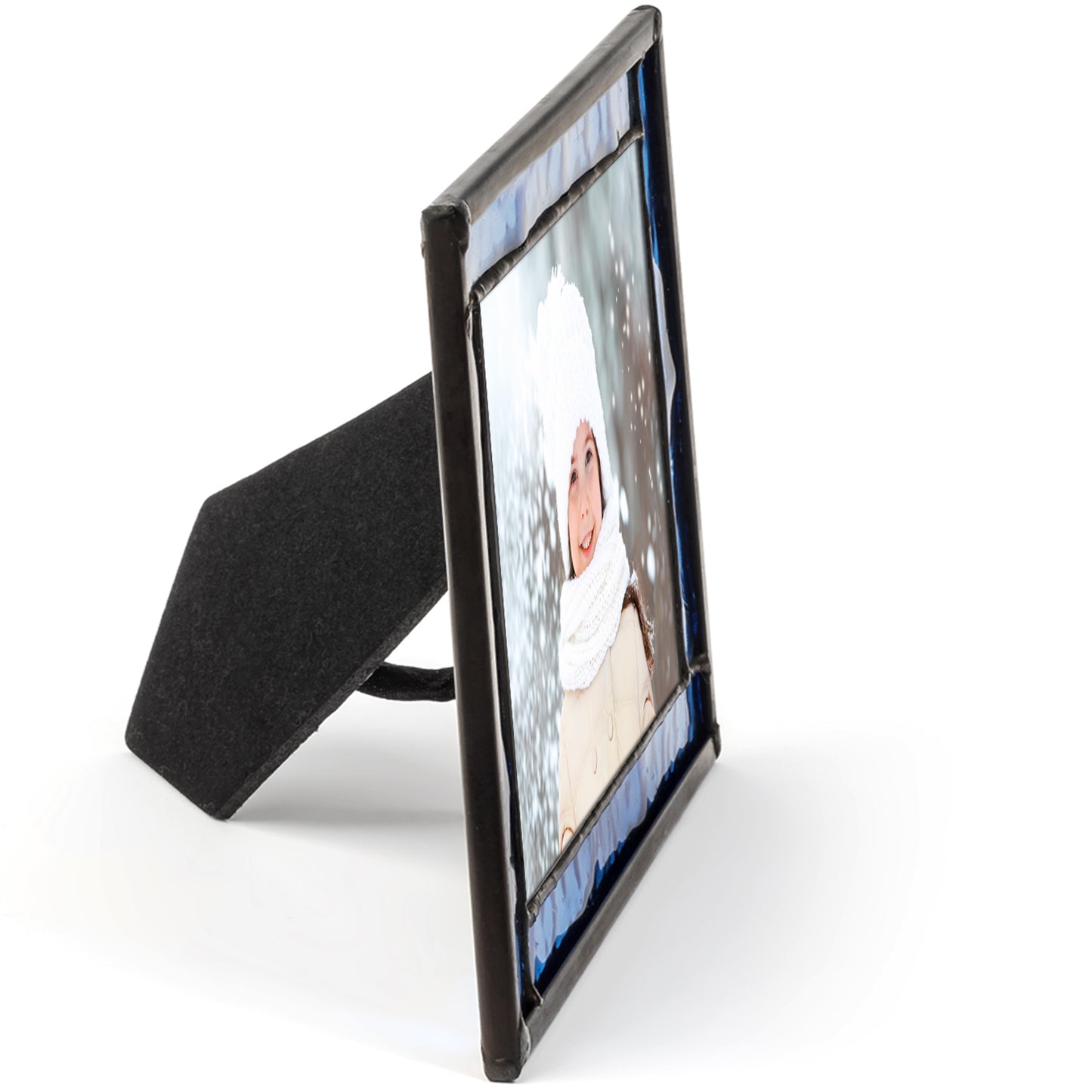 Blue Easel Stained Glass Picture Frame | PIC 324 Series