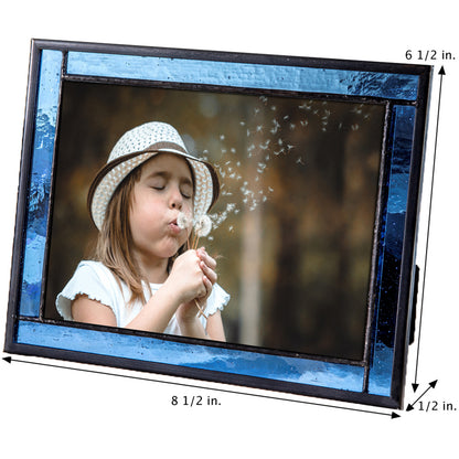 Blue Easel Stained Glass Picture Frame | PIC 324 Series