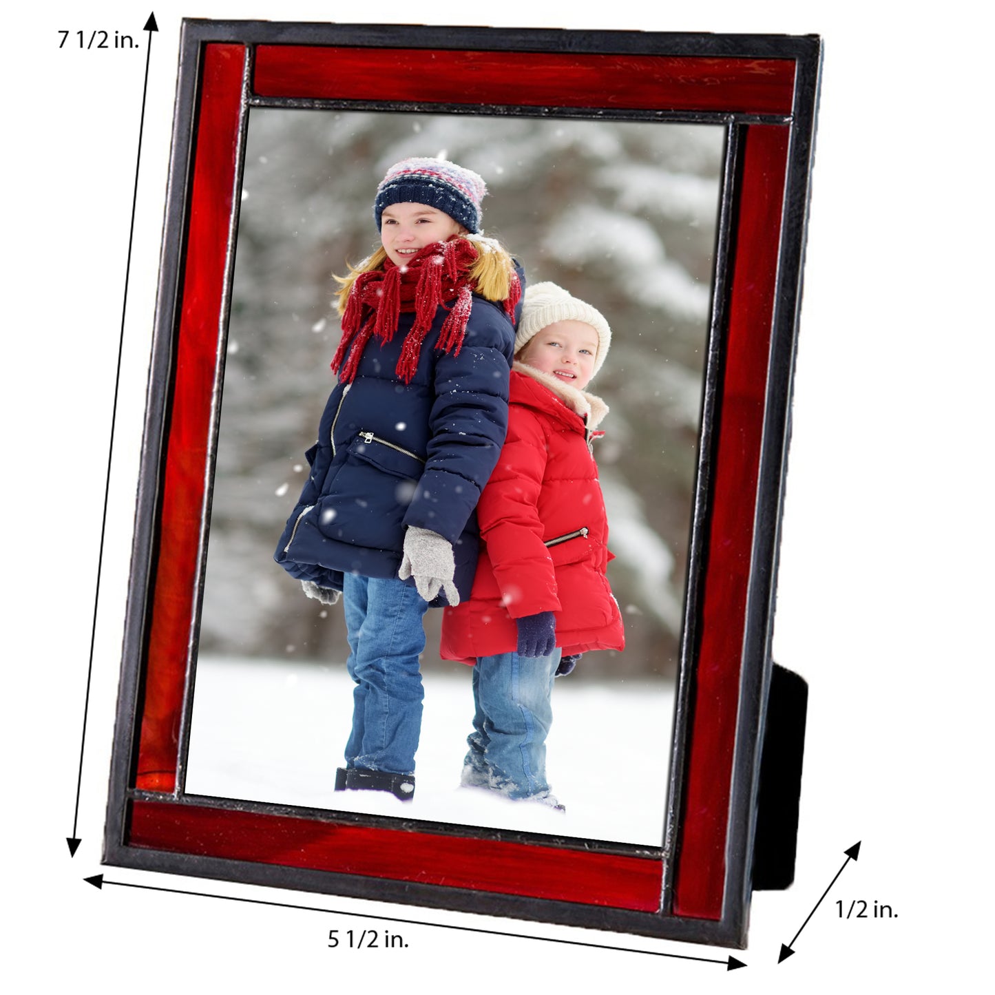 Red Stained Glass Picture Frame | PIC 325 Series