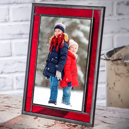 Red Stained Glass Picture Frame | PIC 325 Series