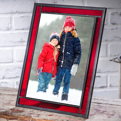 Red Stained Glass Picture Frame | PIC 325 Series