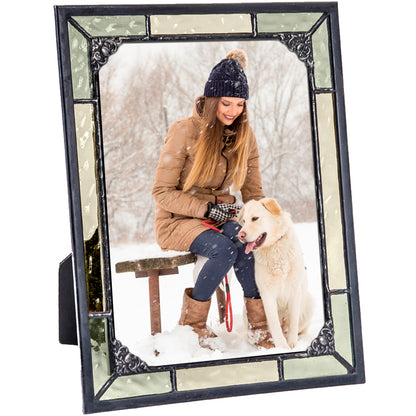 Vintage Green Stained Glass Picture Frames | PIC 404 Series