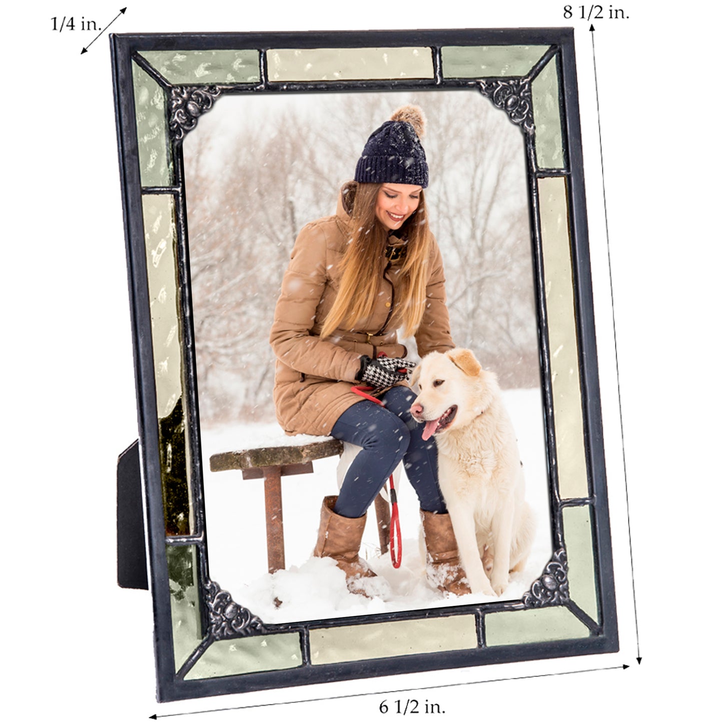 Vintage Green Stained Glass Picture Frames | PIC 404 Series