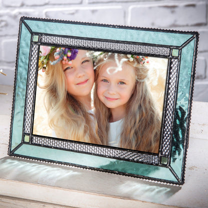 Turquoise Blue Glass Picture Frame | Pic 419 Series
