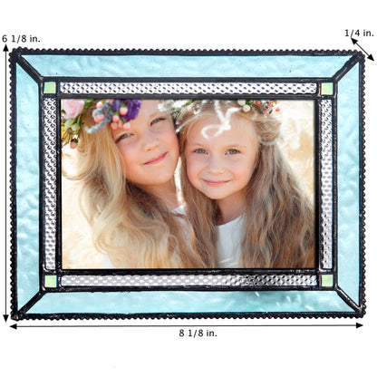 Turquoise Blue Glass Picture Frame | Pic 419 Series