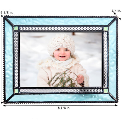 Turquoise Blue Glass Picture Frame | Pic 419 Series