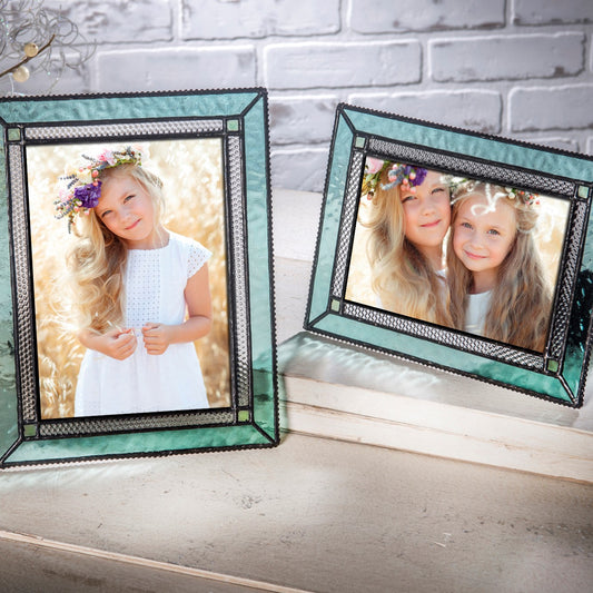 Turquoise Blue Glass Picture Frame | Pic 419 Series