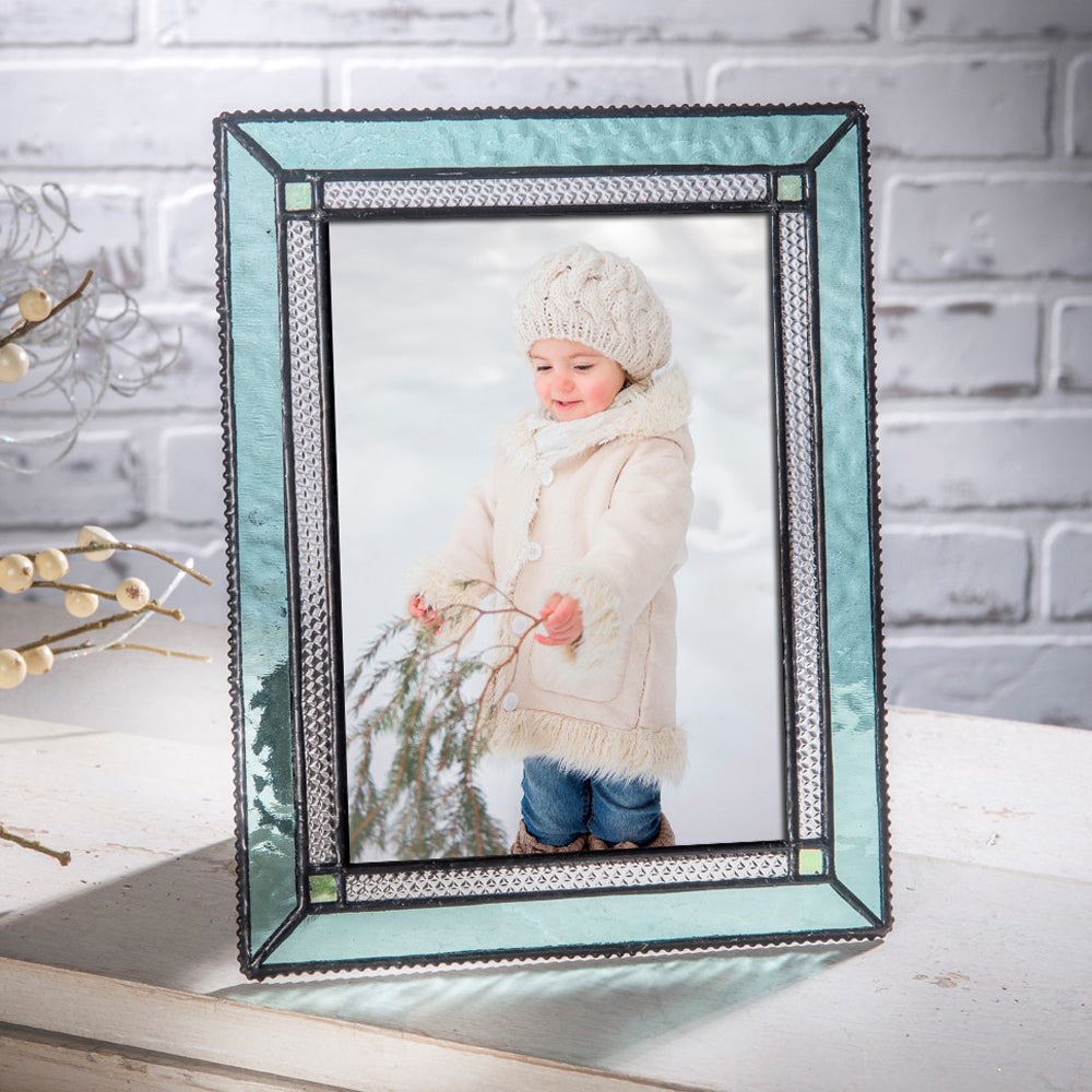 Turquoise Blue Glass Picture Frame | Pic 419 Series