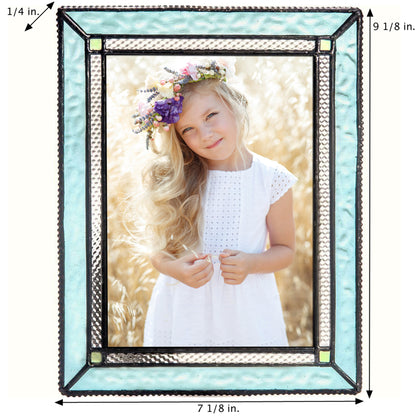 Turquoise Blue Glass Picture Frame | Pic 419 Series