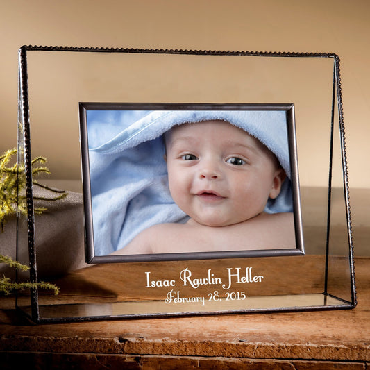 Personalized Picture Frame Baby Boy Gift by J Devlin | Pic 319 EP502