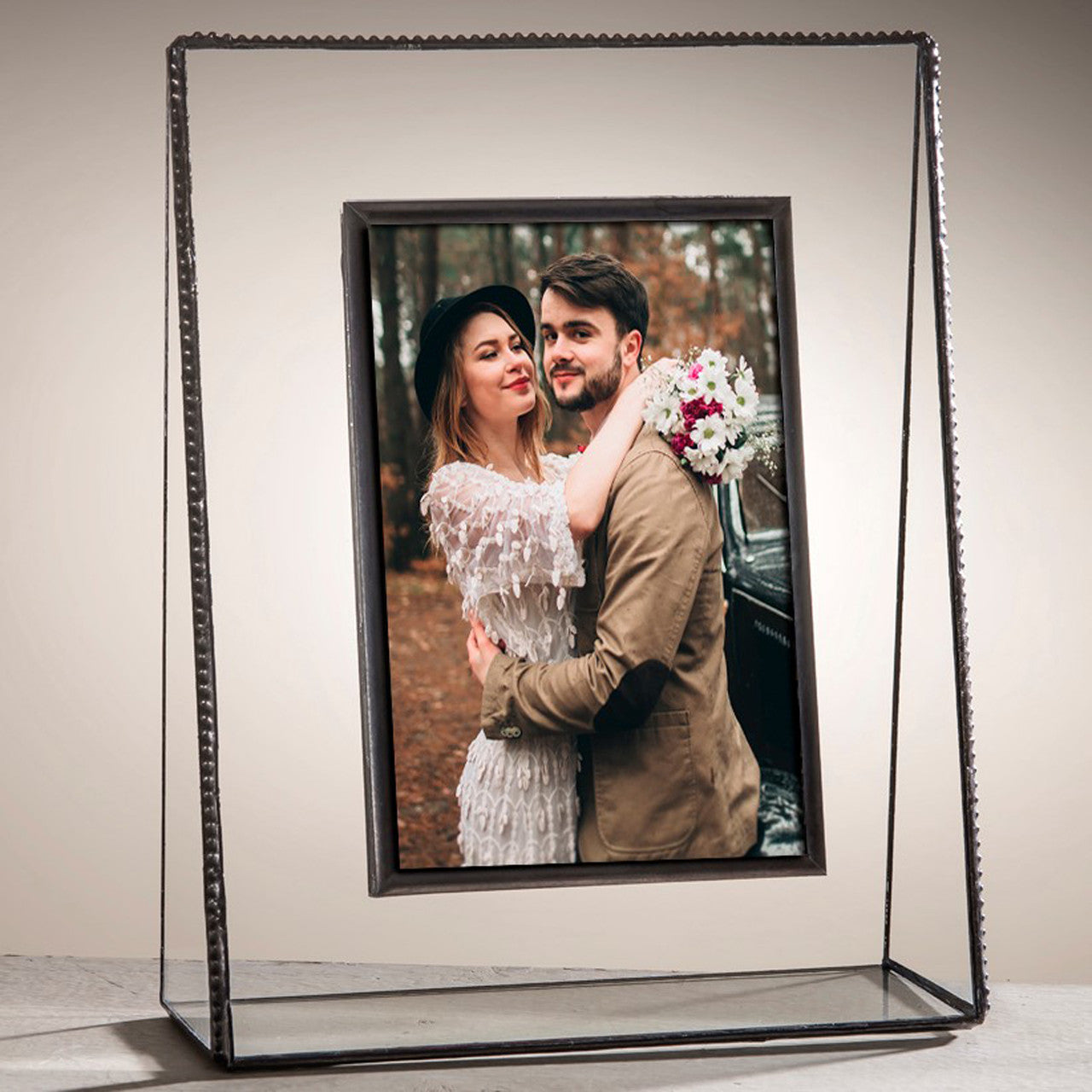 Clear Beaded Glass Picture Frames  | PIC 319 Series