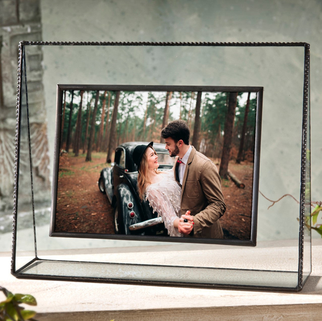 Clear Beaded Glass Picture Frames  | PIC 319 Series