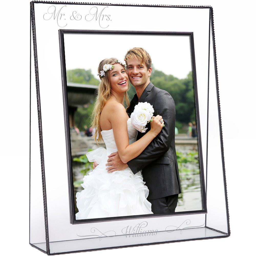 Mr & Mrs Wedding Frame Personalized Gifts by J Devlin | Pic 319 EP503