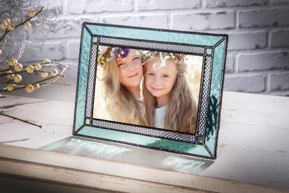Turquoise Blue Glass Picture Frame | Pic 419 Series