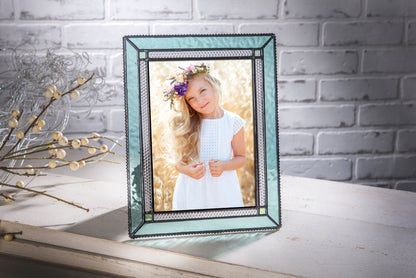 Turquoise Blue Glass Picture Frame | Pic 419 Series