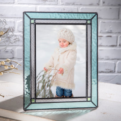 Turquoise Blue Glass Picture Frame | Pic 419 Series