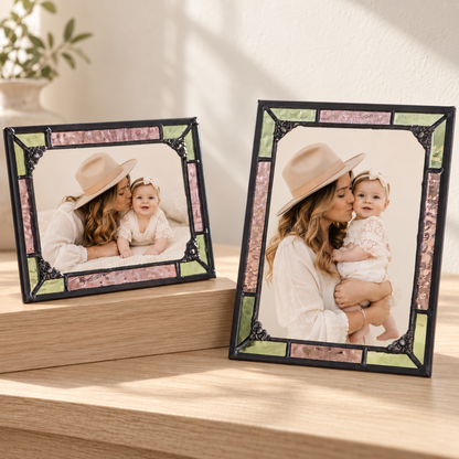 Pink Rose and Sage Green Easel Frame | PIC 464
