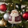 Santa Bell Wine Ornament by Bert Anderson - Bac 708