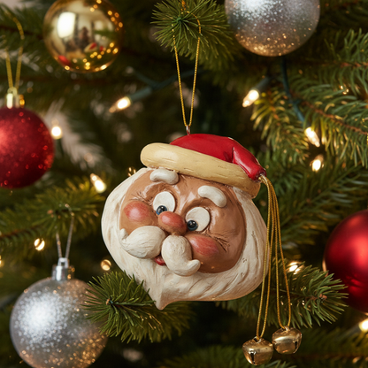 Bac 101 Large Round Santa Head Ornament