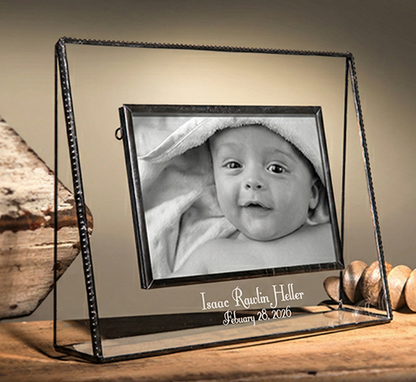 Personalized Picture Frame Baby Boy Gift by J Devlin | Pic 319 EP502