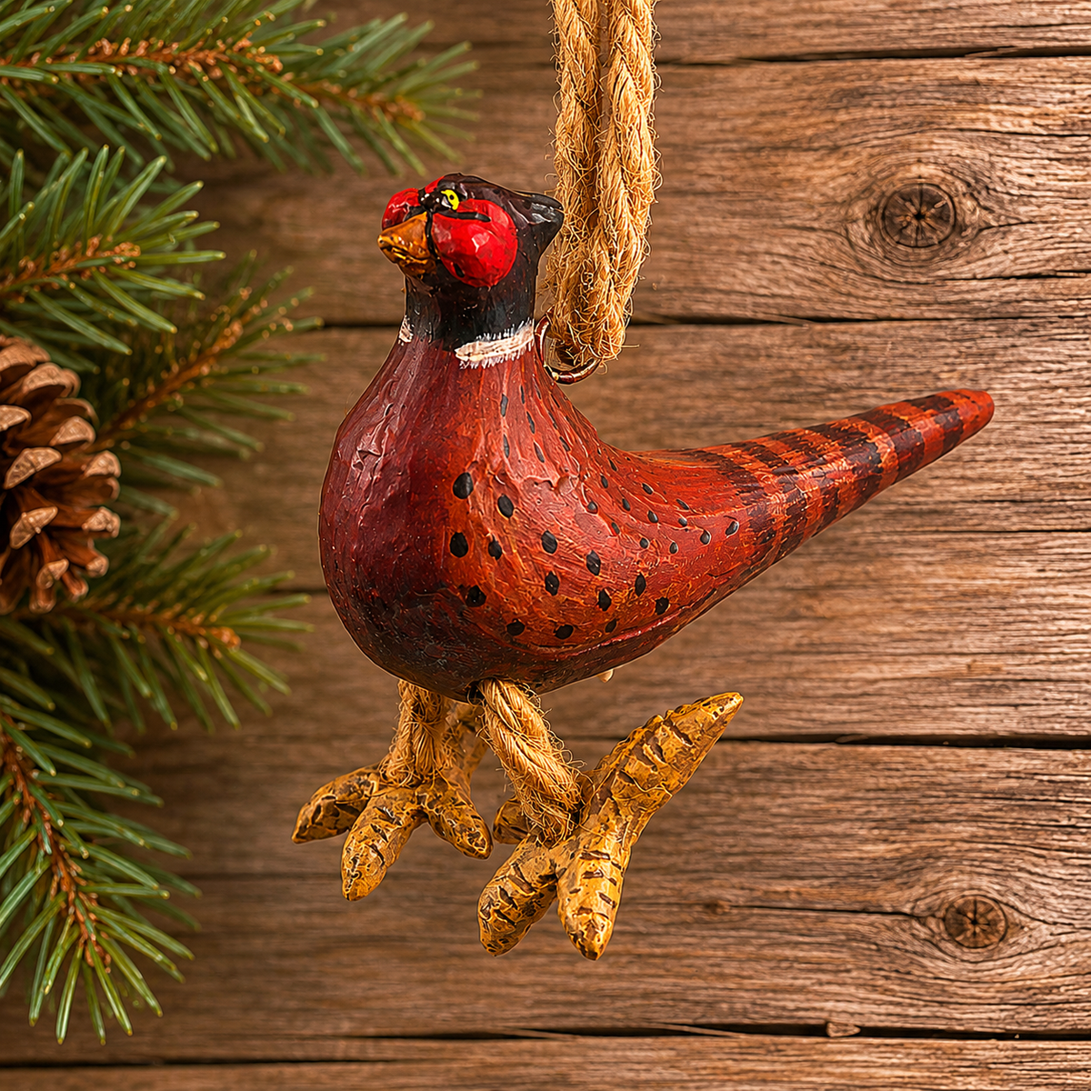 Pheasant Ornament - Bird & Hunting Gift - Bac 014