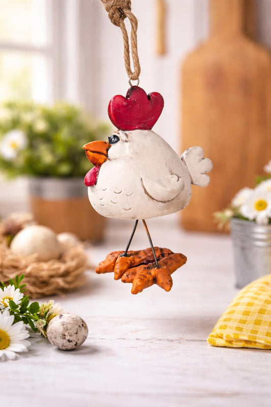 Bac 175 Chicken with Wire Legs Ornament
