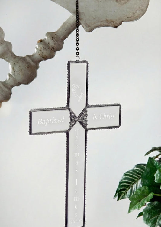 Orn 301-2 EO112 In Loving Memory Cross Ornament