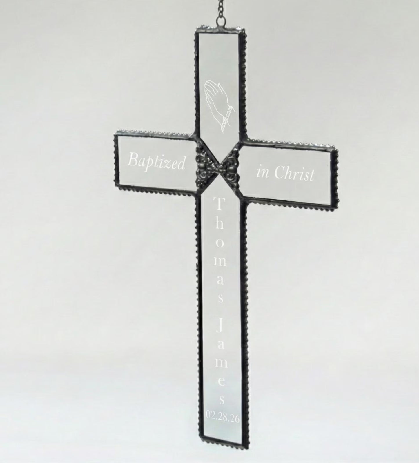 Orn 301-2 EO112 In Loving Memory Cross Ornament