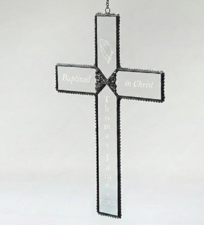Orn 301-2 EO112 In Loving Memory Cross Ornament