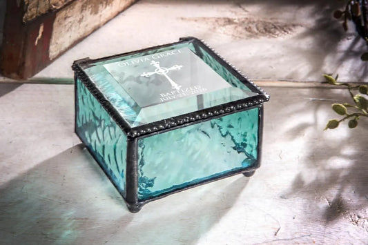 Personalized Baptism Keepsake Box by J Devlin | Box 333 EB222