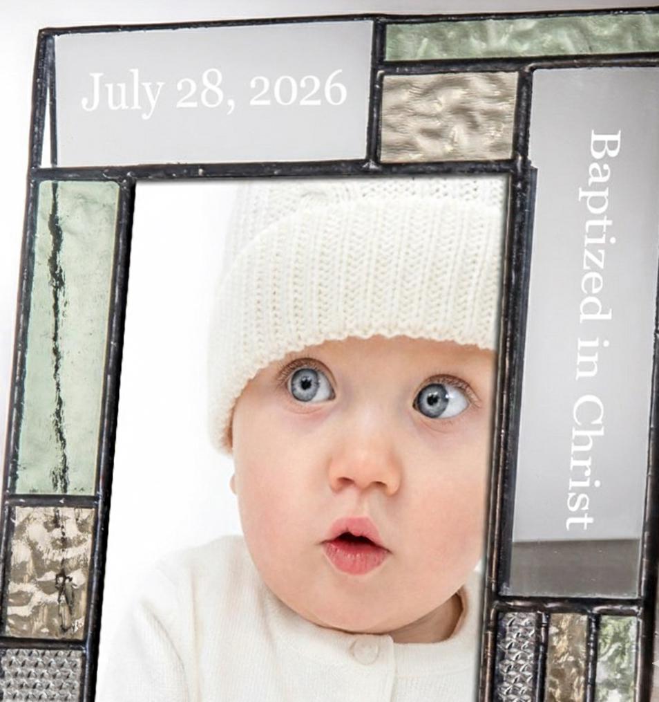 Personalized Baptism Photo Frame Gift by J Devlin | Pic 430 EP615
