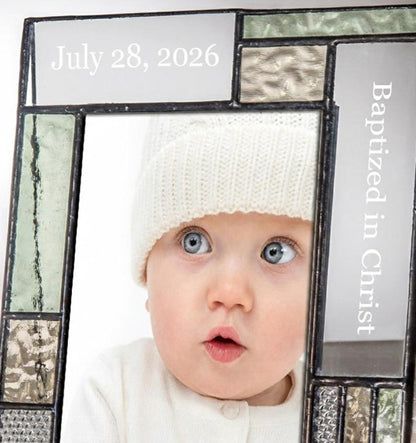 Personalized Baptism Photo Frame Gift by J Devlin | Pic 430 EP615