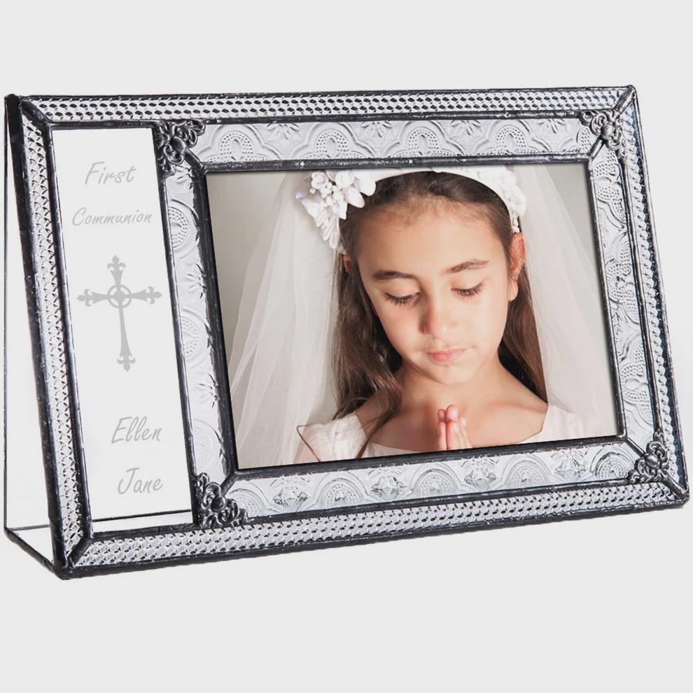 First Communion Picture Frame for Girls by J Devlin | Pic 393-46H EP581