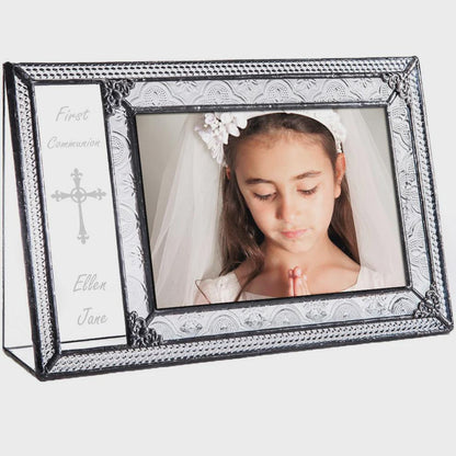 First Communion Picture Frame for Girls by J Devlin | Pic 393-46H EP581