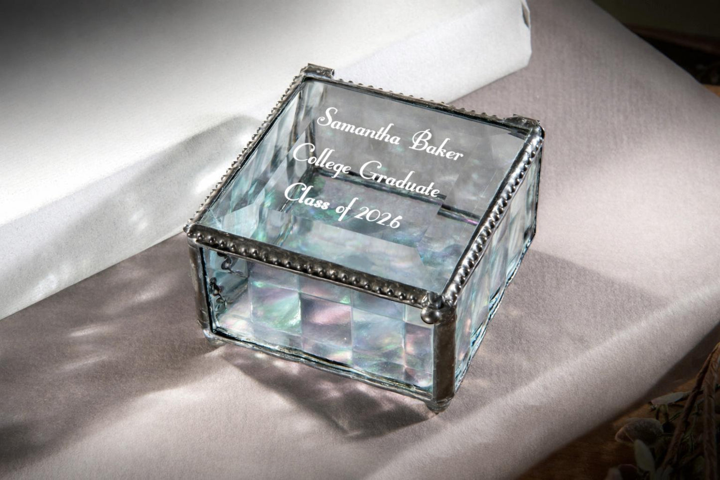 Personalized Graduation Gifts Jewelry Box by J Devlin | Box 333 EB217-3