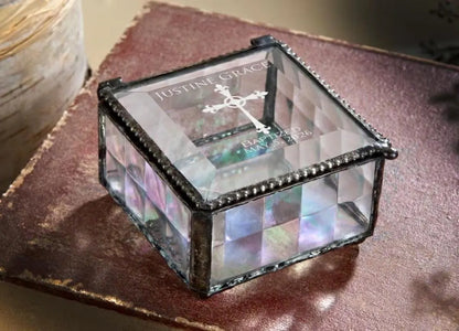 Personalized Baptism Keepsake Box by J Devlin | Box 333 EB222