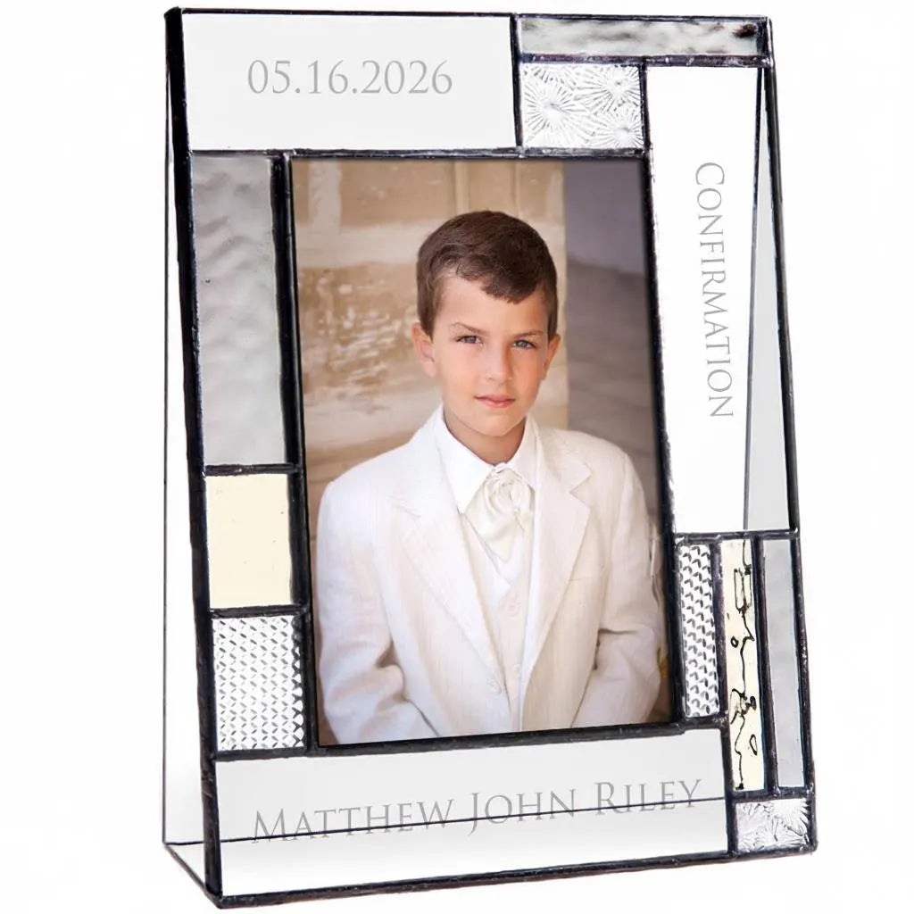 Personalized Confirmation Gift - Picture Frame by J Devlin | Pic 392-46V EP577