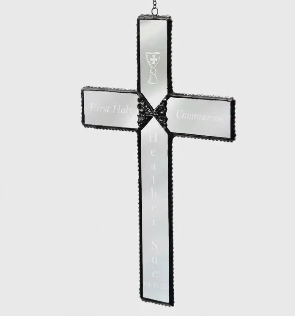 Orn 301-2 EO114 First Communion Cross Ornament