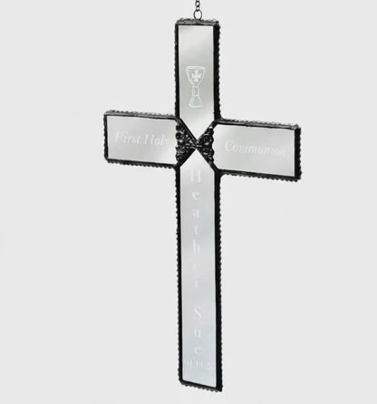 Orn 301-2 EO114 First Communion Cross Ornament