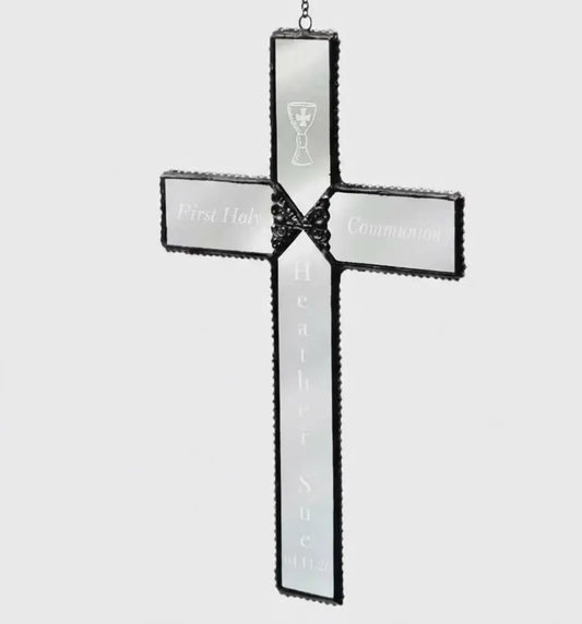 Orn 301-2 EO114 First Communion Cross Ornament