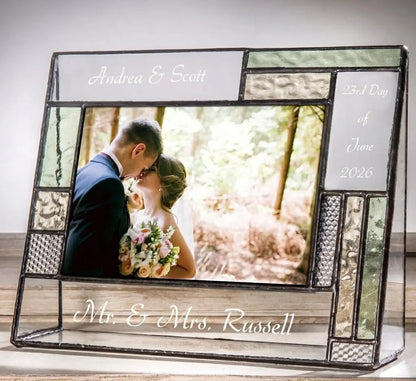 Wedding Picture Frame 4x6 5x7 Horizontal by J Devlin | Pic 430 EP619