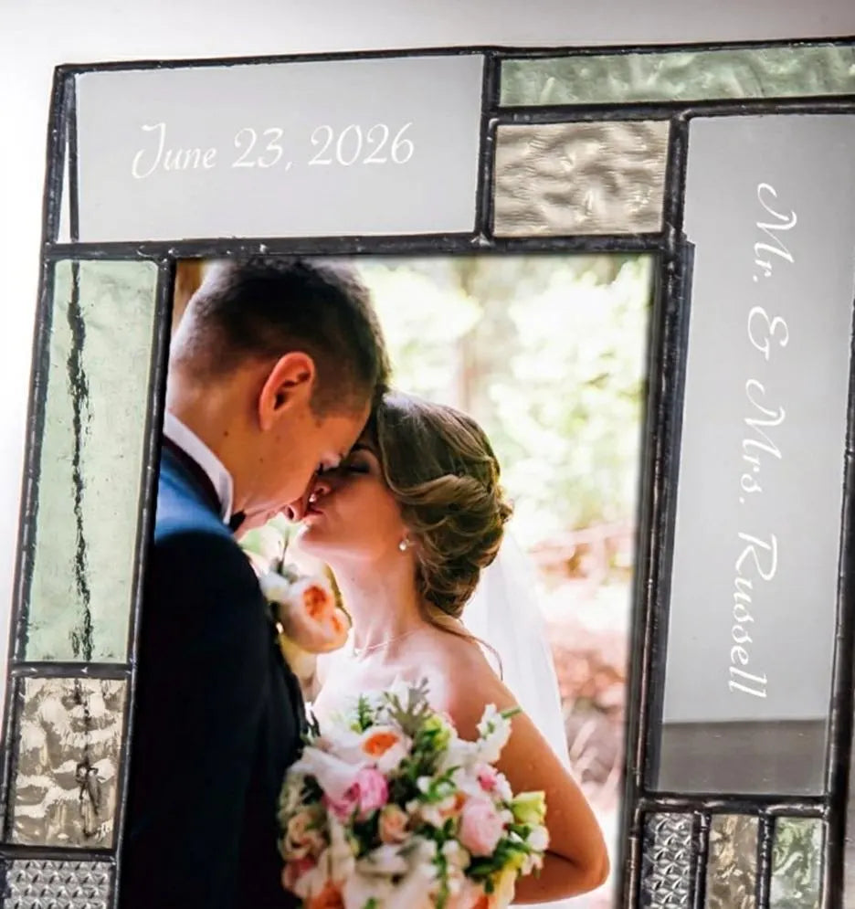 Wedding Picture Frame 4x6 or 5x7 Vertical by J Devlin | Pic 430 EP619