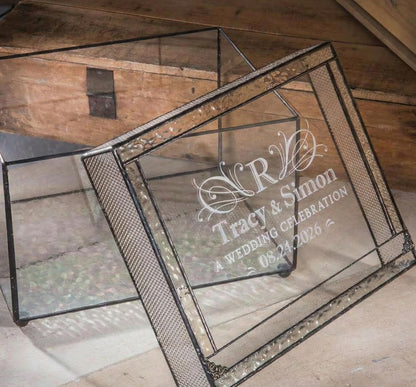 Personalized Wedding Card Box with Slot by J Devlin | Box 841 CBE 841