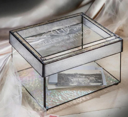 Wedding Card Box with Slot Personalized by J Devlin | Box 841 CBE845