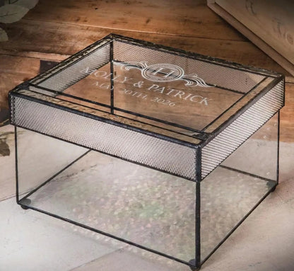 Wedding Card Box with Slot Personalized by J Devlin | Box 841 CBE845