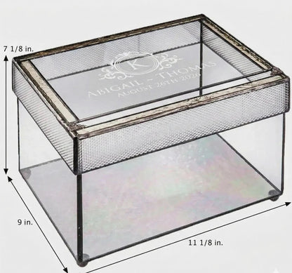 Customized Wedding Card Box with Slot by J Devlin | Box 841 CBE846