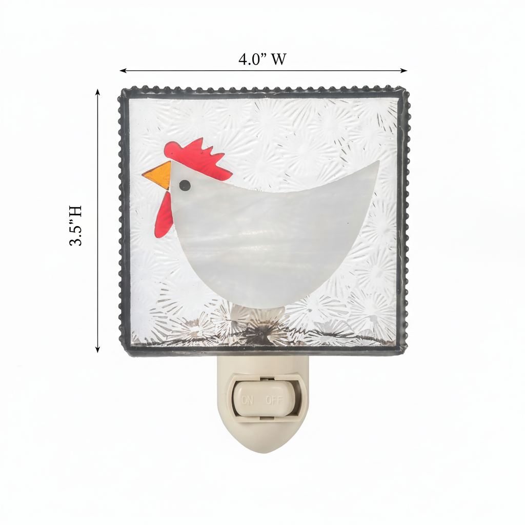 Chicken Stained Glass Night Light | Ntl 233